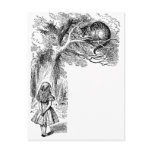 Alice in Wonderland; Cheshire Cat with Alice Post Card