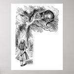 Alice in Wonderland; Cheshire Cat with Alice posters