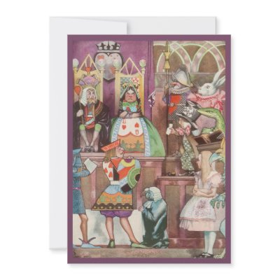 Alice in Wonderland Child Birthday Invitation by YesterdayCafe