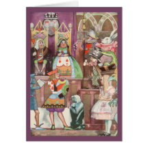 Alice in Wonderland Christmas Card