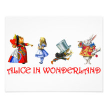 ALICE IN WONDERLAND CUSTOM ANNOUNCEMENT