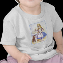 Alice in Wonderland - Drink Me - by Tenniel t-shirts