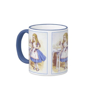Alice in Wonderland - Drink Me - Tenniel Mugs by Aquavel