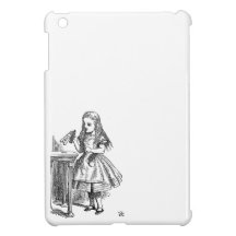Alice in Wonderland Drink Me vintage sketch iPad Mini Cover