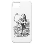 Alice in Wonderland flamingo croquet vintage print iPhone 5 Cover