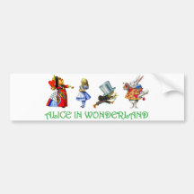 ALICE IN WONDERLAND & FRIENDS BUMPER STICKER