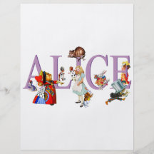 ALICE IN WONDERLAND & FRIENDS CUSTOM FLYER