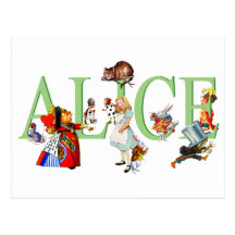 ALICE IN WONDERLAND & FRIENDS POST CARDS