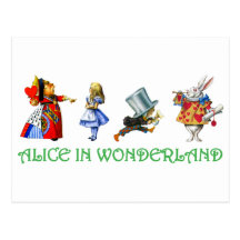 ALICE IN WONDERLAND & FRIENDS POST CARDS