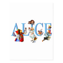 ALICE IN WONDERLAND & FRIENDS POST CARDS