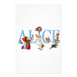 ALICE IN WONDERLAND & FRIENDS CUSTOMIZED STATIONERY