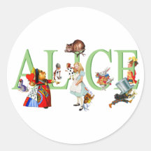 ALICE IN WONDERLAND & FRIENDS STICKERS