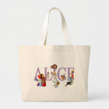 ALICE IN WONDERLAND & FRIENDS TOTE BAG