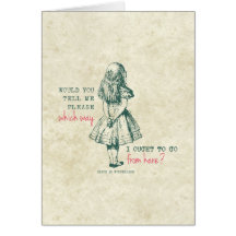 Alice in Wonderland Greeting Card