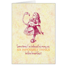 Alice in Wonderland Greeting Card