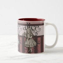 Alice In Wonderland Grunge (Pink) Coffee Mugs