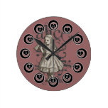 Alice In Wonderland Grunge Wall Clock