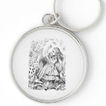 Alice in Wonderland House of Cards Keychain