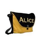 Alice in Wonderland in Golden Yellow Commuter Bag
