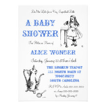 Alice in Wonderland Invitation