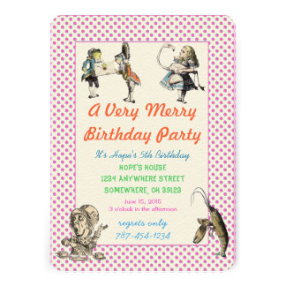 Alice Wonderland Birthday Party Ideas on Alice In Wonderland Invitations  1 200  Alice In Wonderland Invites