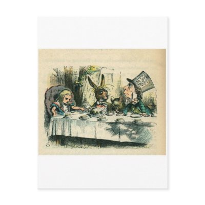 Alice in Wonderland: It's a Mad Tea Party Postcards by jerseyskimmilk