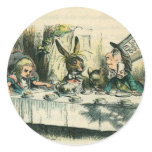 Alice in Wonderland: It's a Mad Tea Party Round Stickers