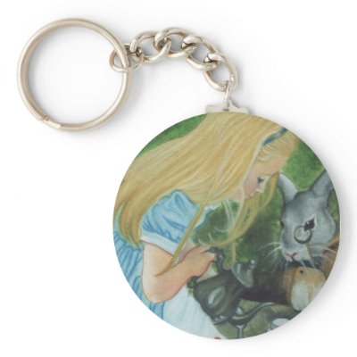 Alice in Wonderland Keychain by katerinaart