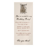 Alice In Wonderland King of Hearts Grunge (Single) Personalized Invitation
