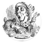 Alice in Wonderland: MAD HATTER Round Sticker