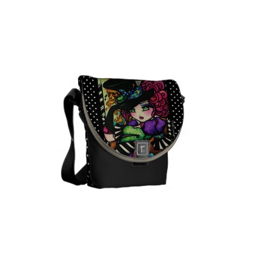 Alice in Wonderland Mad Hatter Tea Party Art Messenger Bag | Zazzle