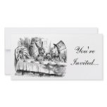 Alice In Wonderland Mad Tea Party Invitation Custom Photo Card
