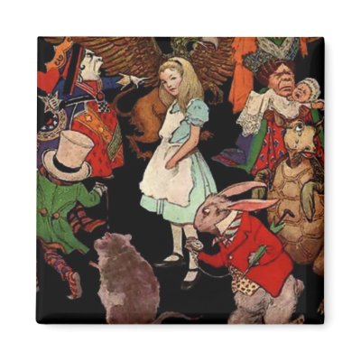 Alice in Wonderland Refrigerator Magnet by MyOtherPlanet