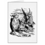 Alice in Wonderland; Mock Turtle, Gryphon, Alice Greeting Cards