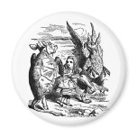 Alice in Wonderland; Mock Turtle, Gryphon, Alice Magnets
