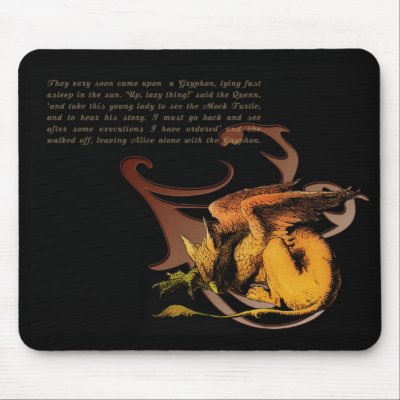 Alice in Wonderland Mouse Pads by Folk_Division