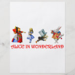 ALICE IN WONDERLAND PERSONALIZED FLYER