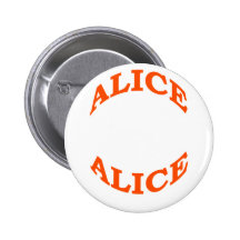 Alice In Wonderland Pinback Buttons
