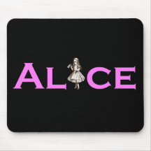 Alice In Wonderland Pink Mouse Mats