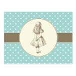 Alice in Wonderland Polka Dots Postcards
