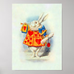 Alice in Wonderland ~ Print Rabbit Pink Heart