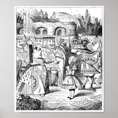 Alice in Wonderland: Queen of Hearts & First-Knave Posters