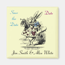 Alice in Wonderland Save the Date Magnet