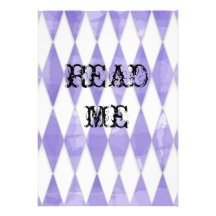 Alice in Wonderland Shower Invite