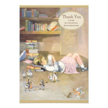 Alice in Wonderland Thank You Bridal Shower Invite