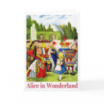 ALICE IN WONDERLAND & THE QUEEN OF HEARTS GREETING CARD