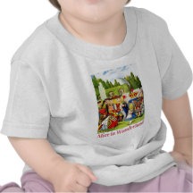 ALICE IN WONDERLAND & THE QUEEN OF HEARTS T SHIRT