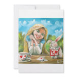 Alice in wonderland the white rabbit Gordon Bruce Personalized Invitation