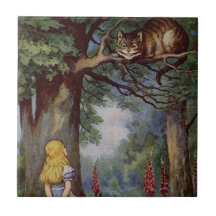 Alice in Wonderland Tile, Cheshire Cat