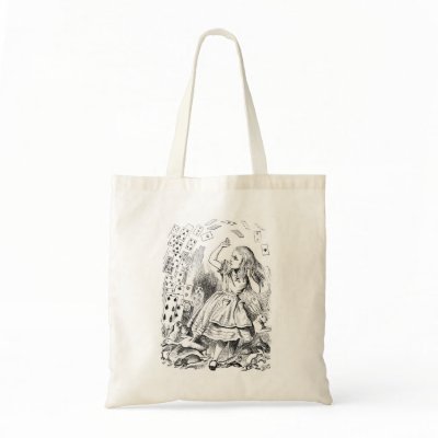 Alice in Wonderland Tote Bag by deadlyxnightshade